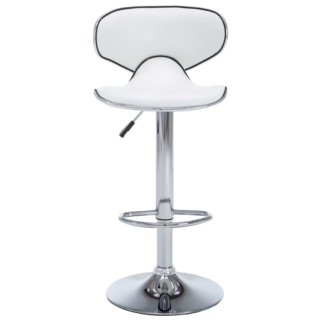 Barhocker 2 Stk. Rot Kunstleder