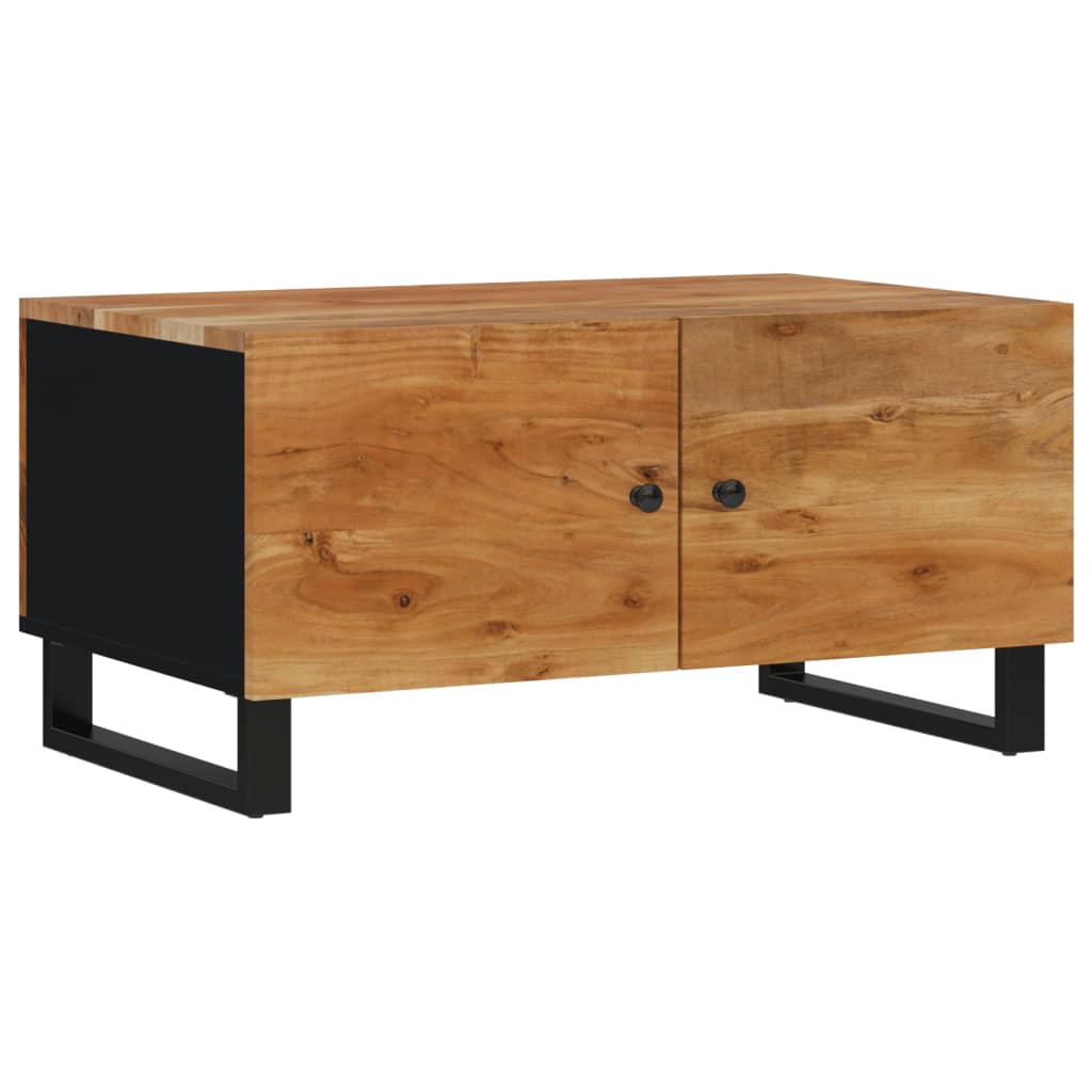Couchtisch 80x50x40 cm Massivholz Mango & Holzwerkstoff