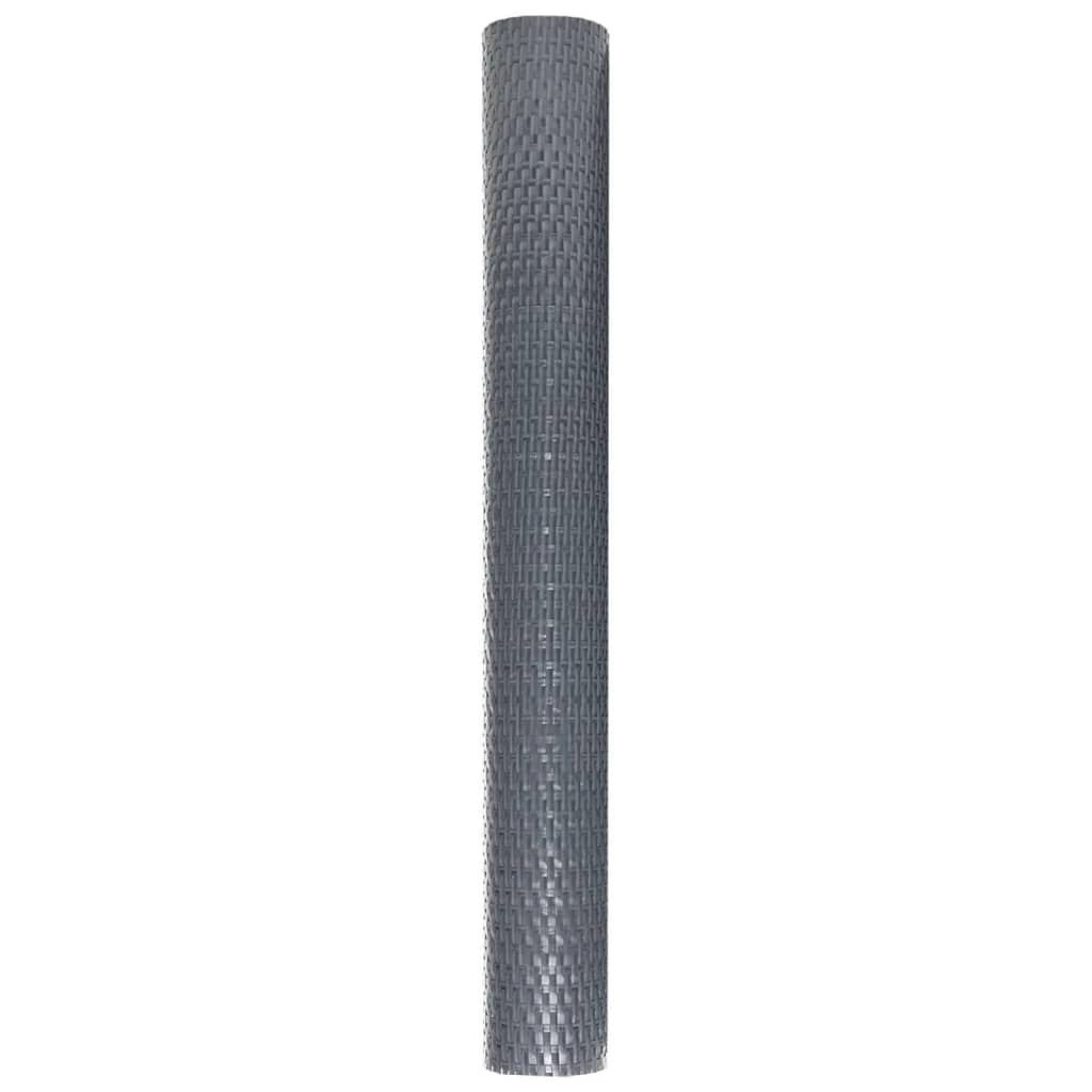 Balkon-Sichtschutz Anthrazit 300x90 cm Poly Rattan