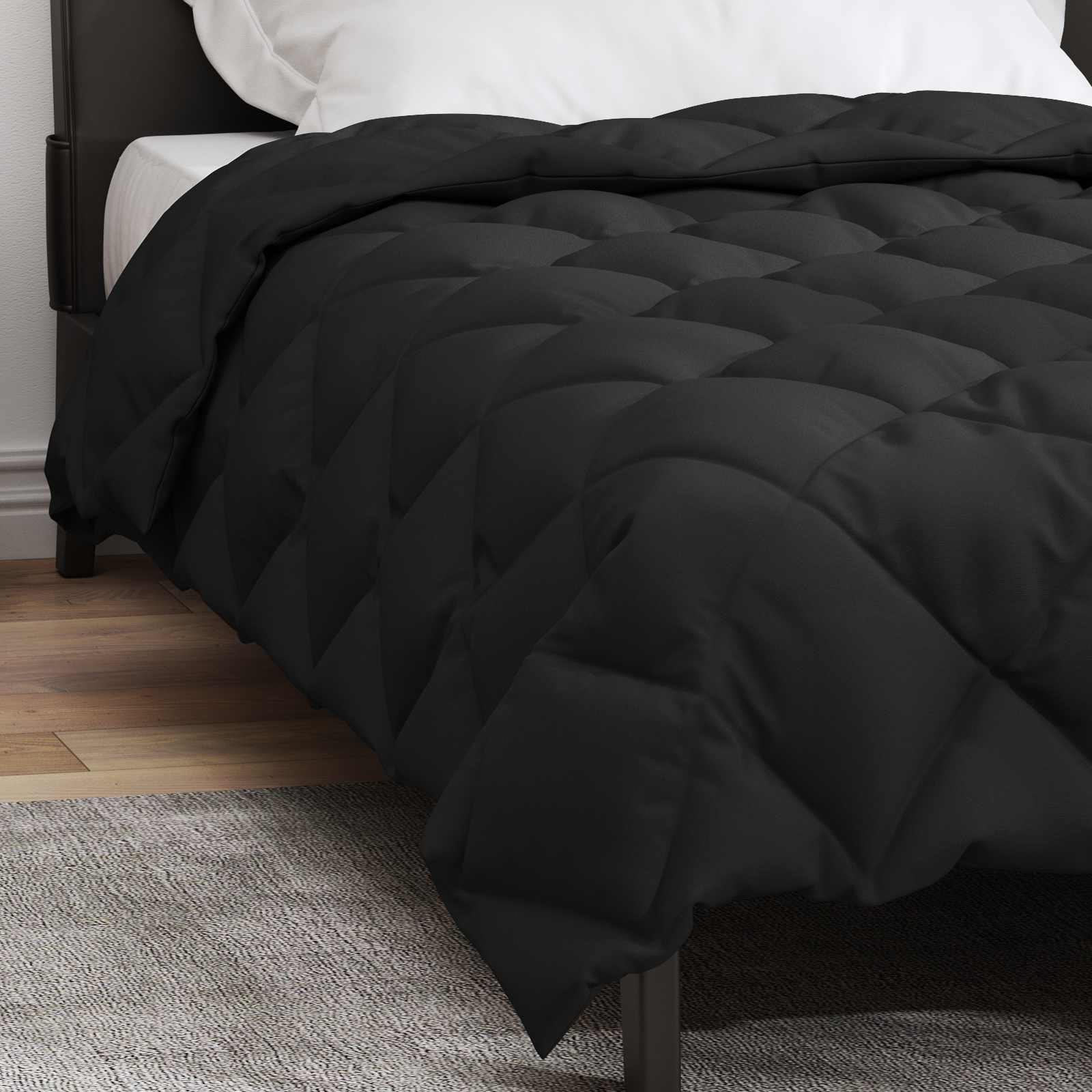 Winterbettdecke Anthrazit 135 x 200 cm Mikrofaser