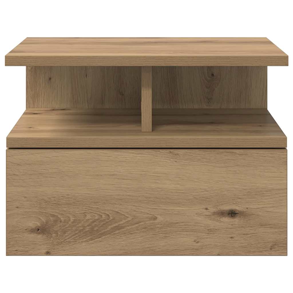 Hängender Nachttisch Weiß 40x31x27 cm Holzwerkstoff
