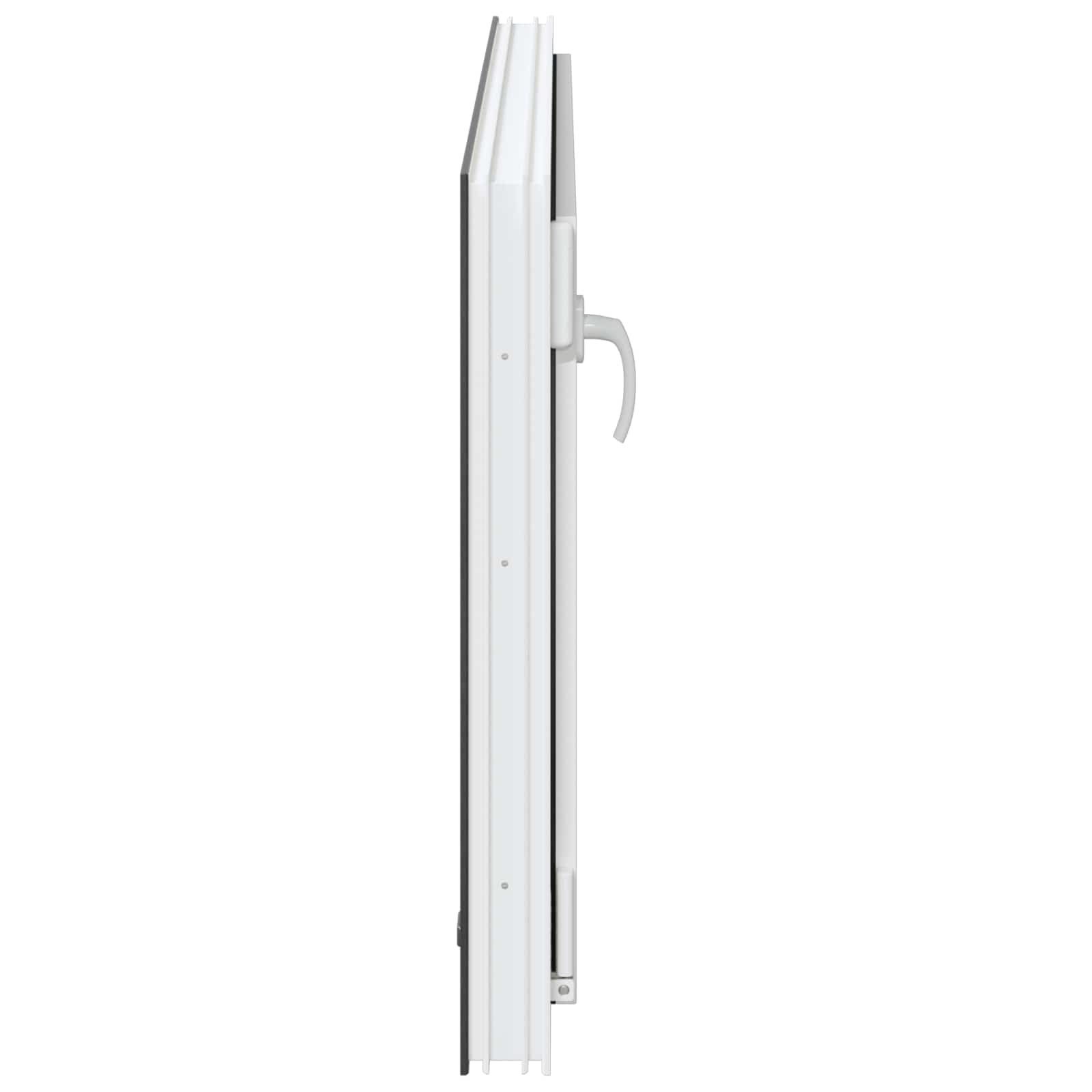 Kellerfenster RISOR 50 x 50 cm PVC und Glas Weiß