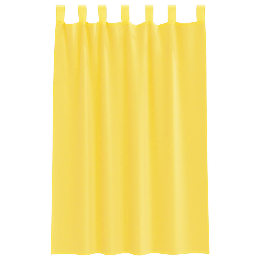 Voile Vorhänge mit Ösen 2 Stk. Apfelgrün 140x140 cm