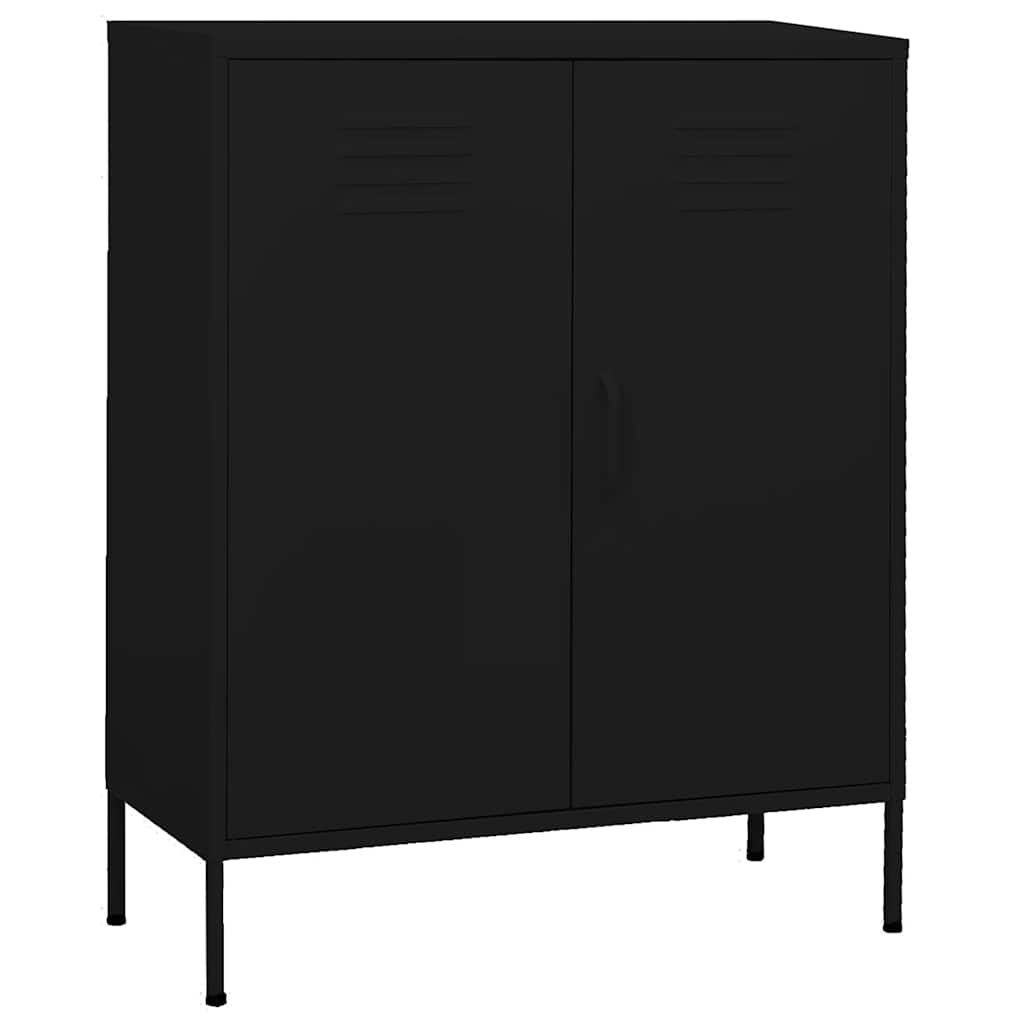 Beistellschrank Olivgrün 80x35x101,5 cm Stahl