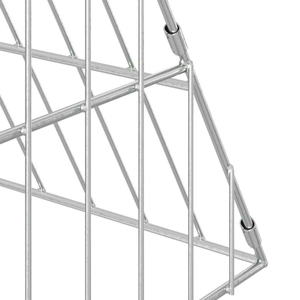 Hühnerkäfig Silber 110 x 55 x 55 cm Verzinkter Stahl