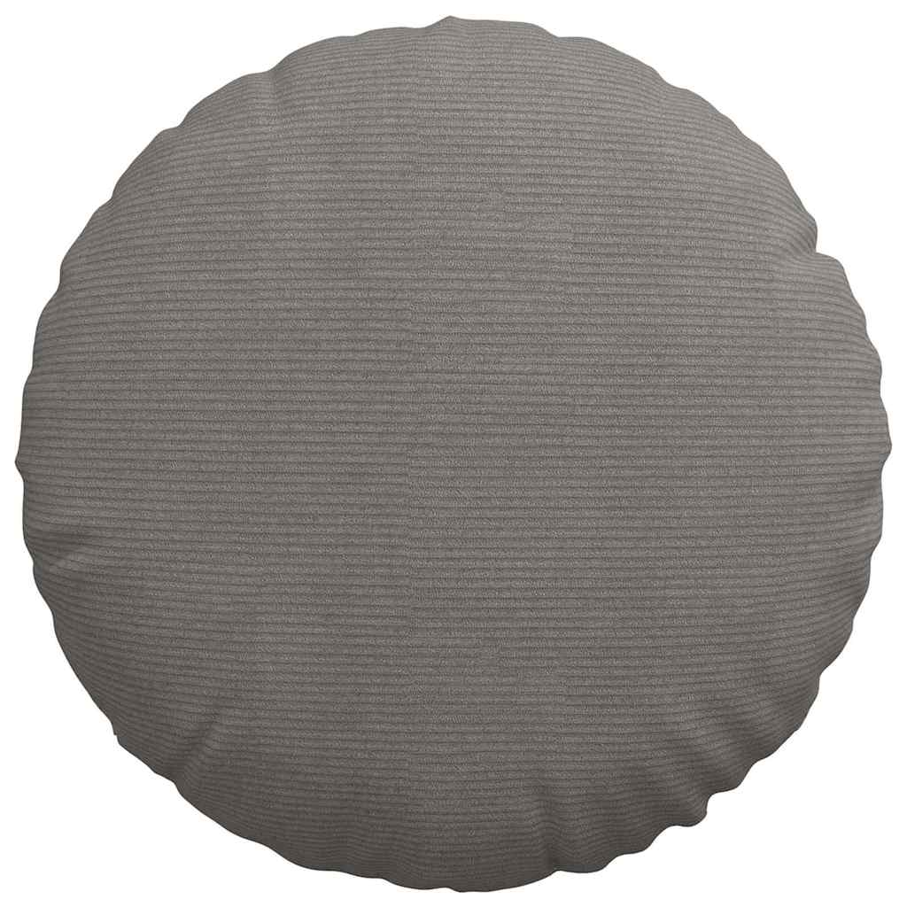 Sitzkissen 2 pcs Hellgrau Ø30 x 13 cm Cordstoff