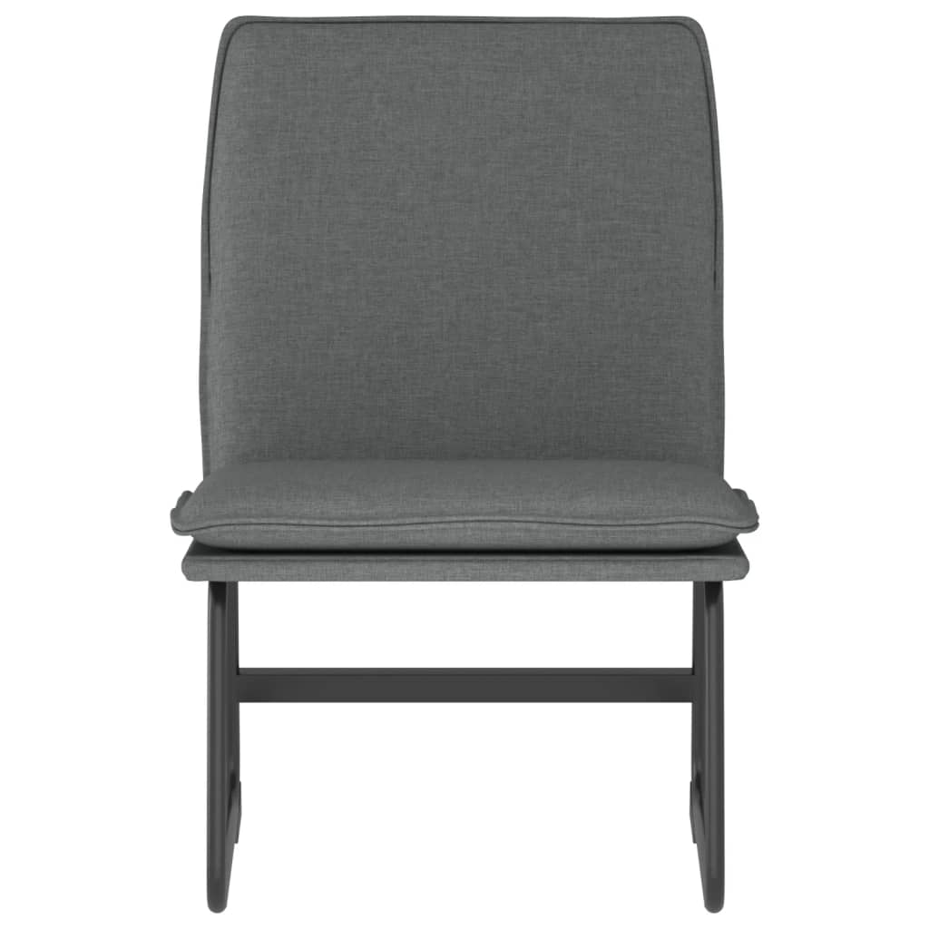 Loungesessel Hellgrau 52x75x76 cm Stoff