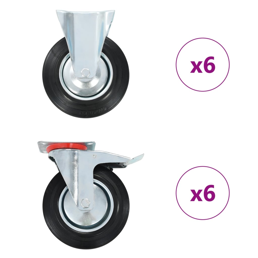 Rollen 4 Stk. 200 mm