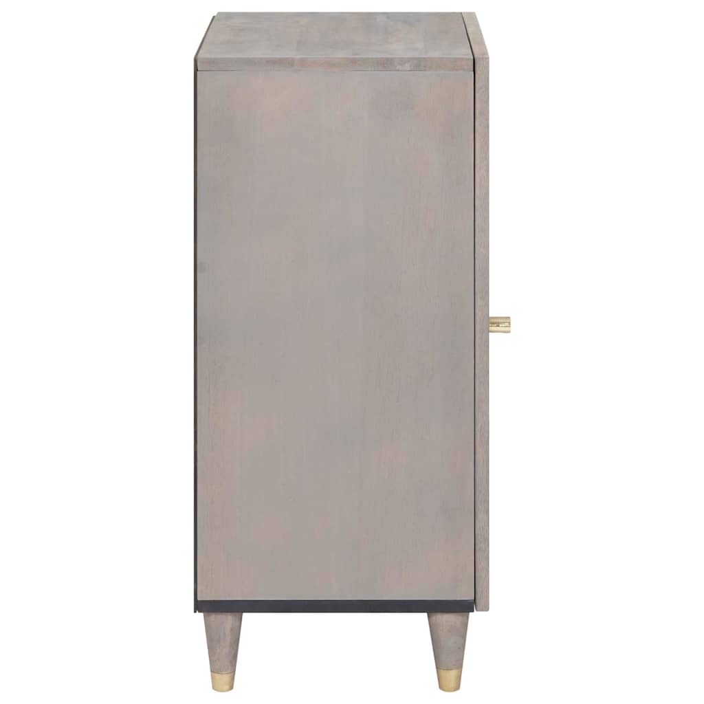 Sideboard mit Regal Braun 40 x 33 x 75 cm Massivholz Mango