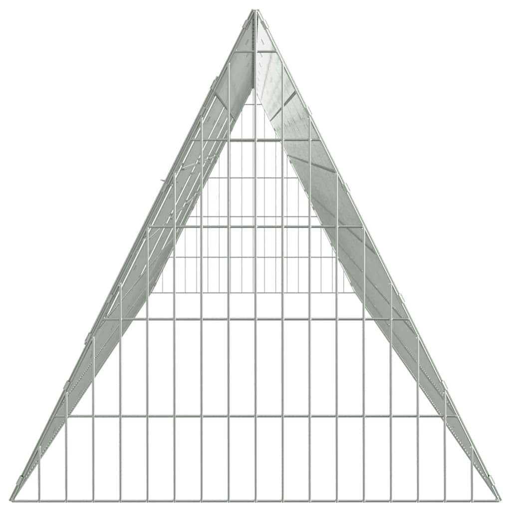 Hühnerkäfig Silber 110 x 55 x 55 cm Verzinkter Stahl