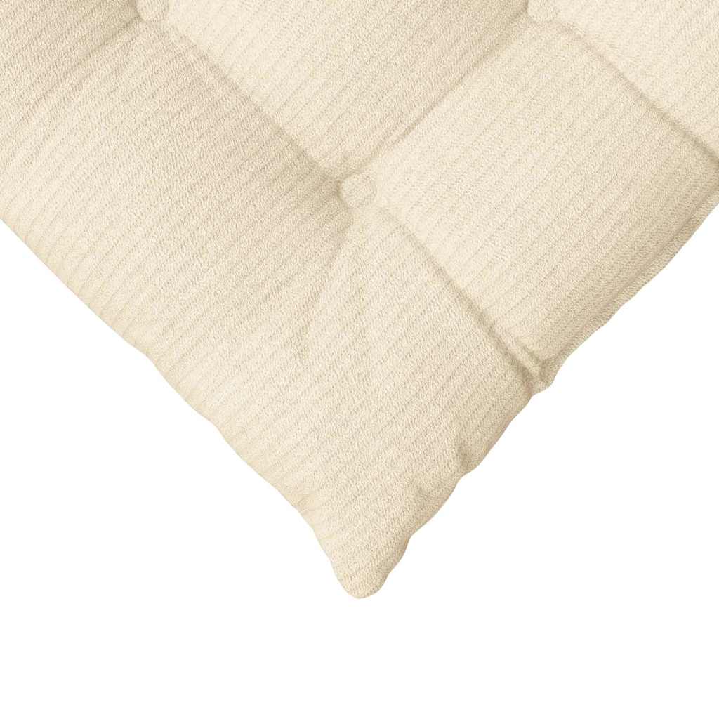 Sitzkissen 4 pcs Hellgrau 40 x 40 x 6 cm Cordstoff