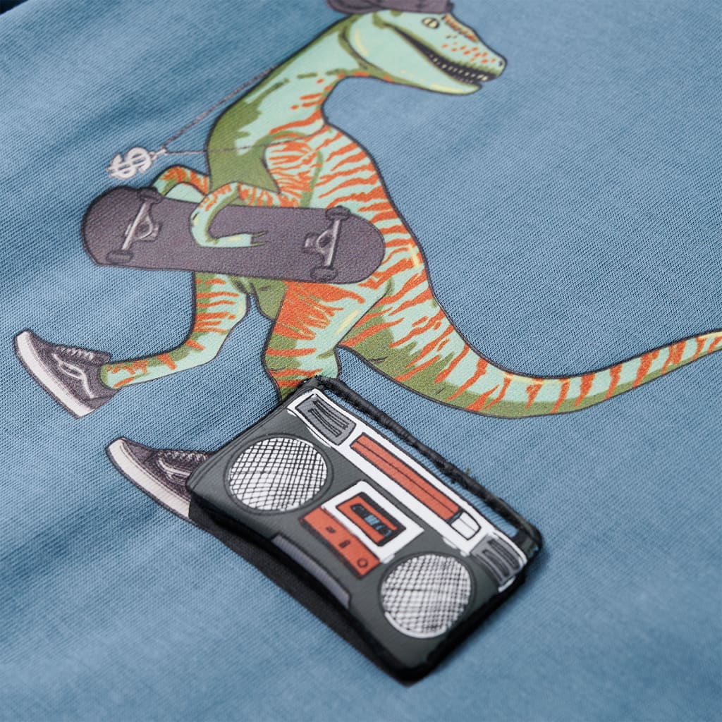 Kinder-Langarmshirt Dunkelgrün 92