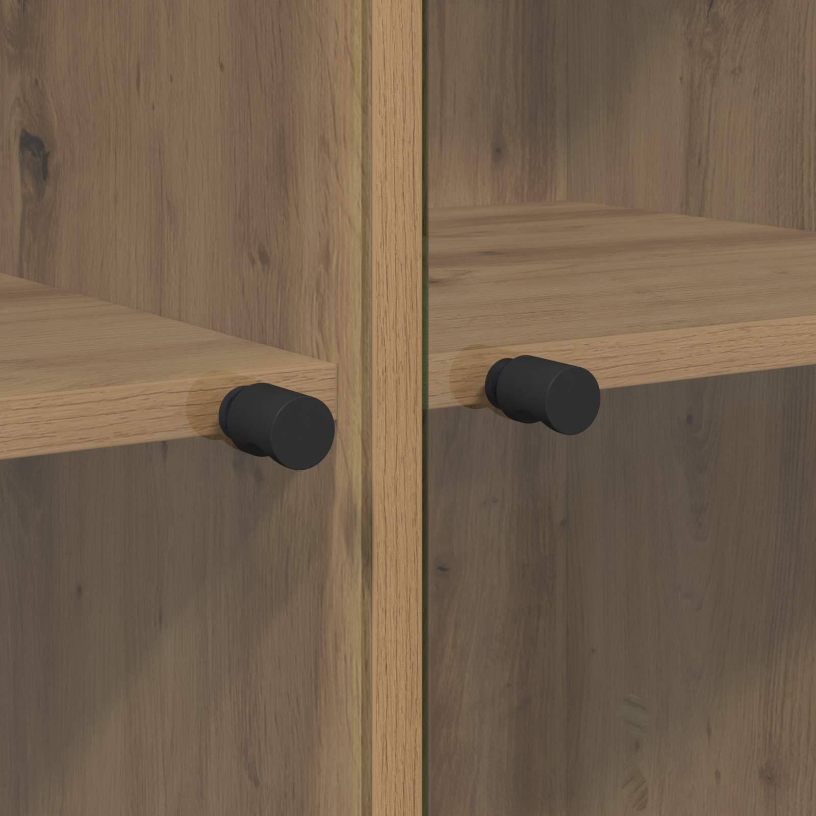 Bücherschrank mit Türen Weiß 136x37x142 cm Holzwerkstoff