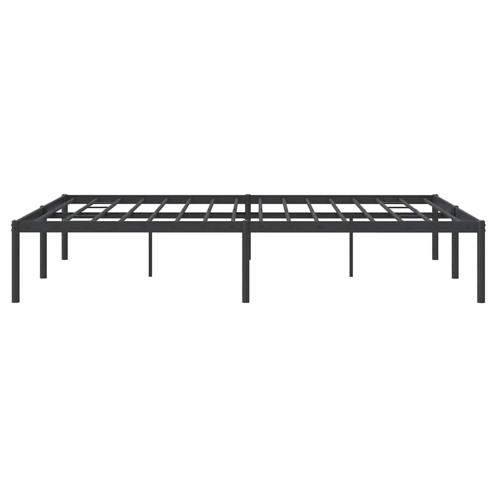 Bettgestell Metall Schwarz 75x190 cm