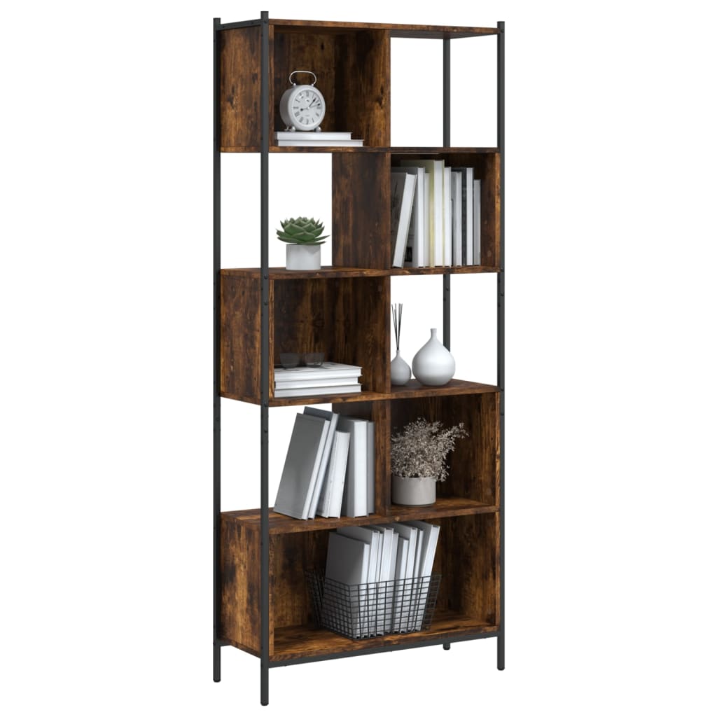 Bücherregal Schwarz 72x28x172 cm Holzwerkstoff