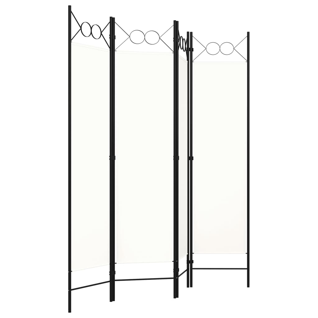 5-tlg. Raumteiler Anthrazit 200 x 180 cm