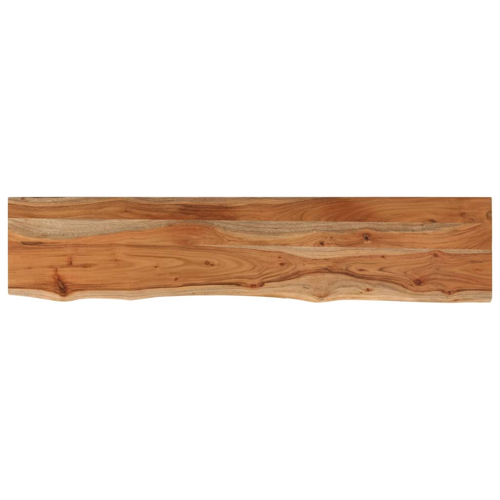 Wandregal 40x20x2,5 cm Rechteckig Massivholz Akazie Baumkante