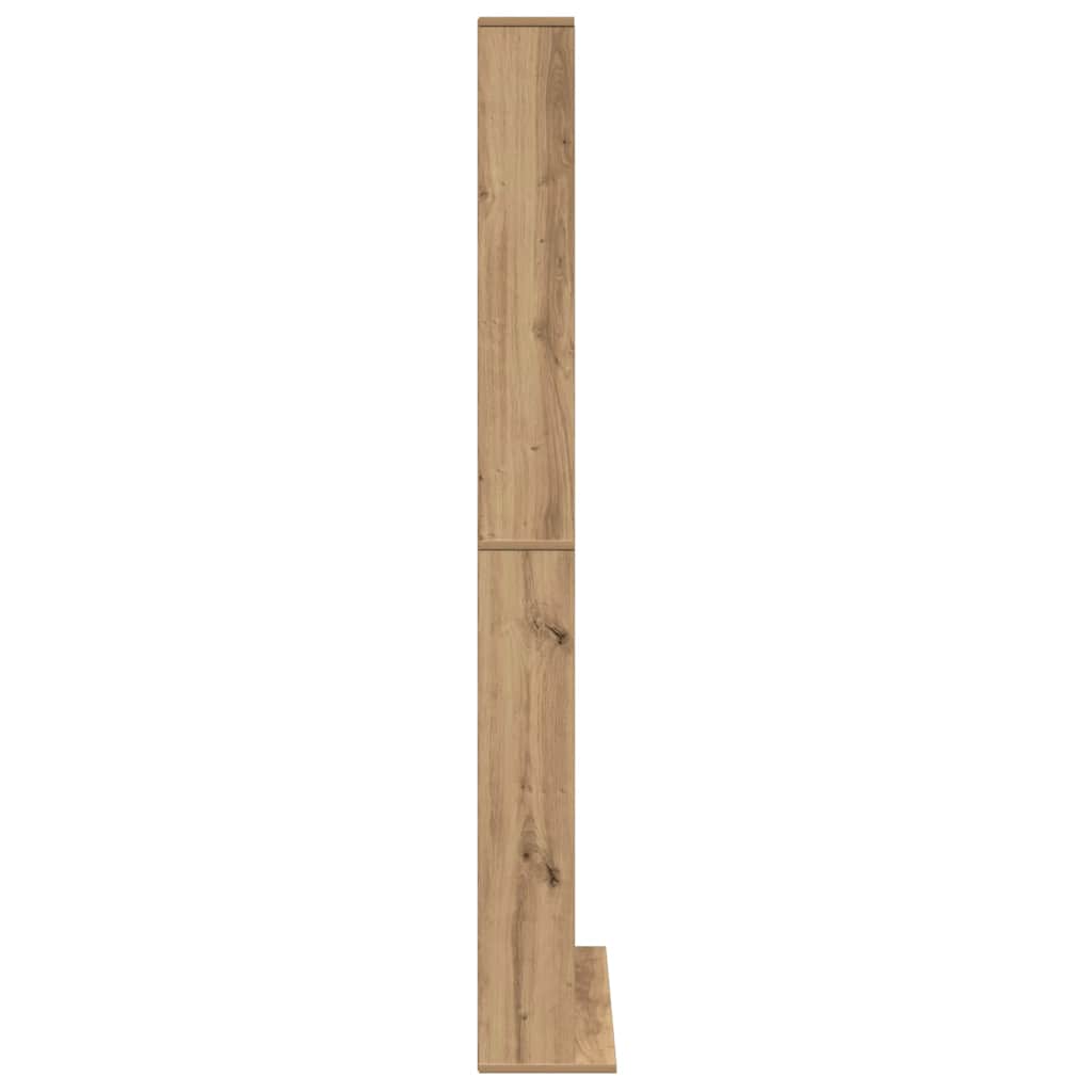 CD Regal Schwarz Eichen-Optik 101 x 23 x 177,5 cm Holzwerkstoff
