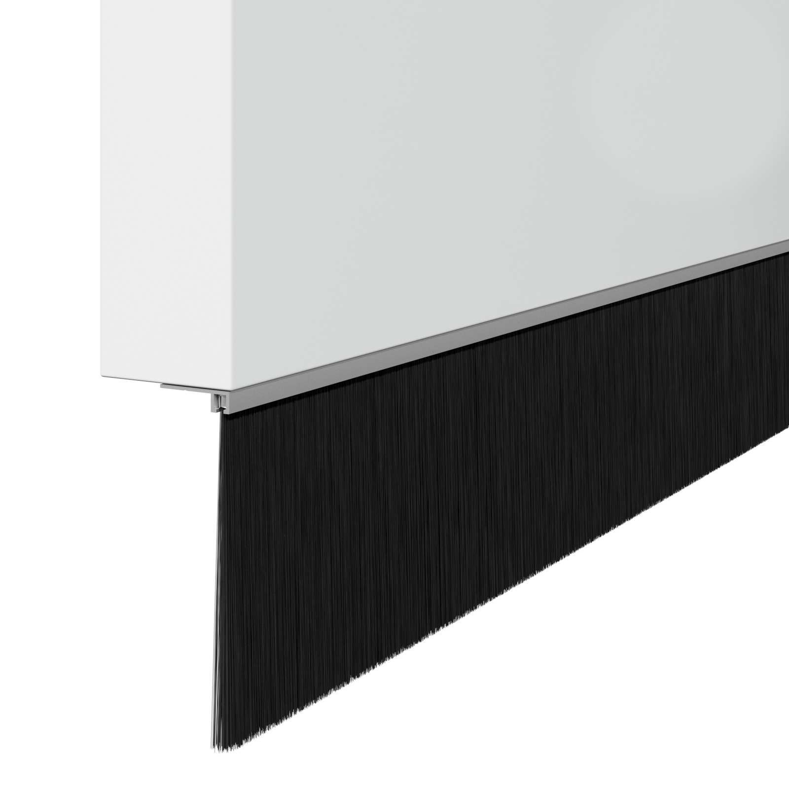 Aufsteck Türbürstendichtungen 2 pcs Braun 100 cm