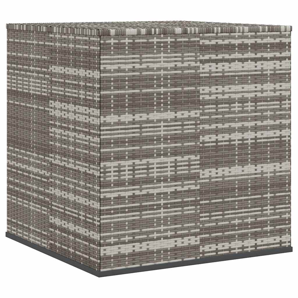 Garten-Kissenbox PE Rattan 100x49x103,5 cm Schwarz