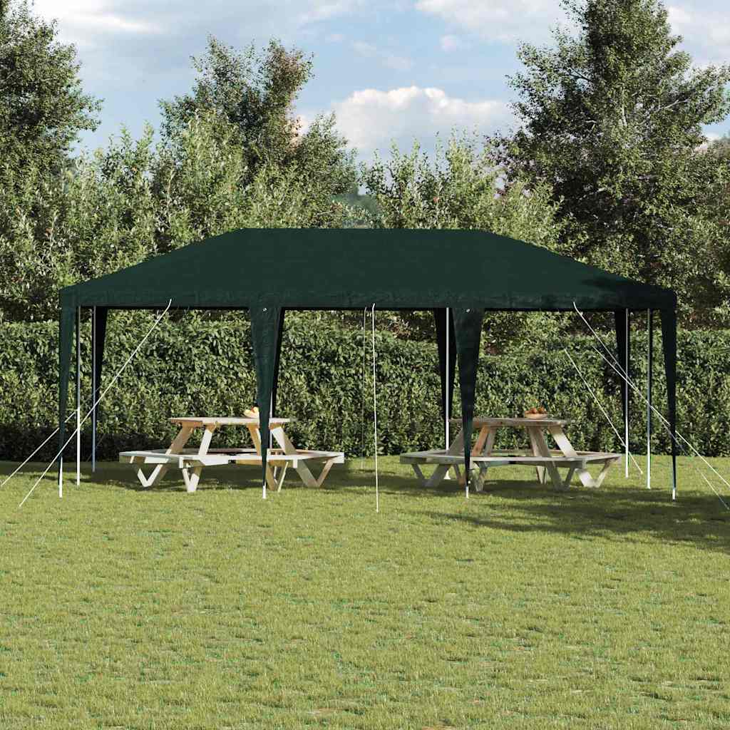 Party-Zelt Weiß 400 x 400 x 266 cm Polyethylen und Stahl