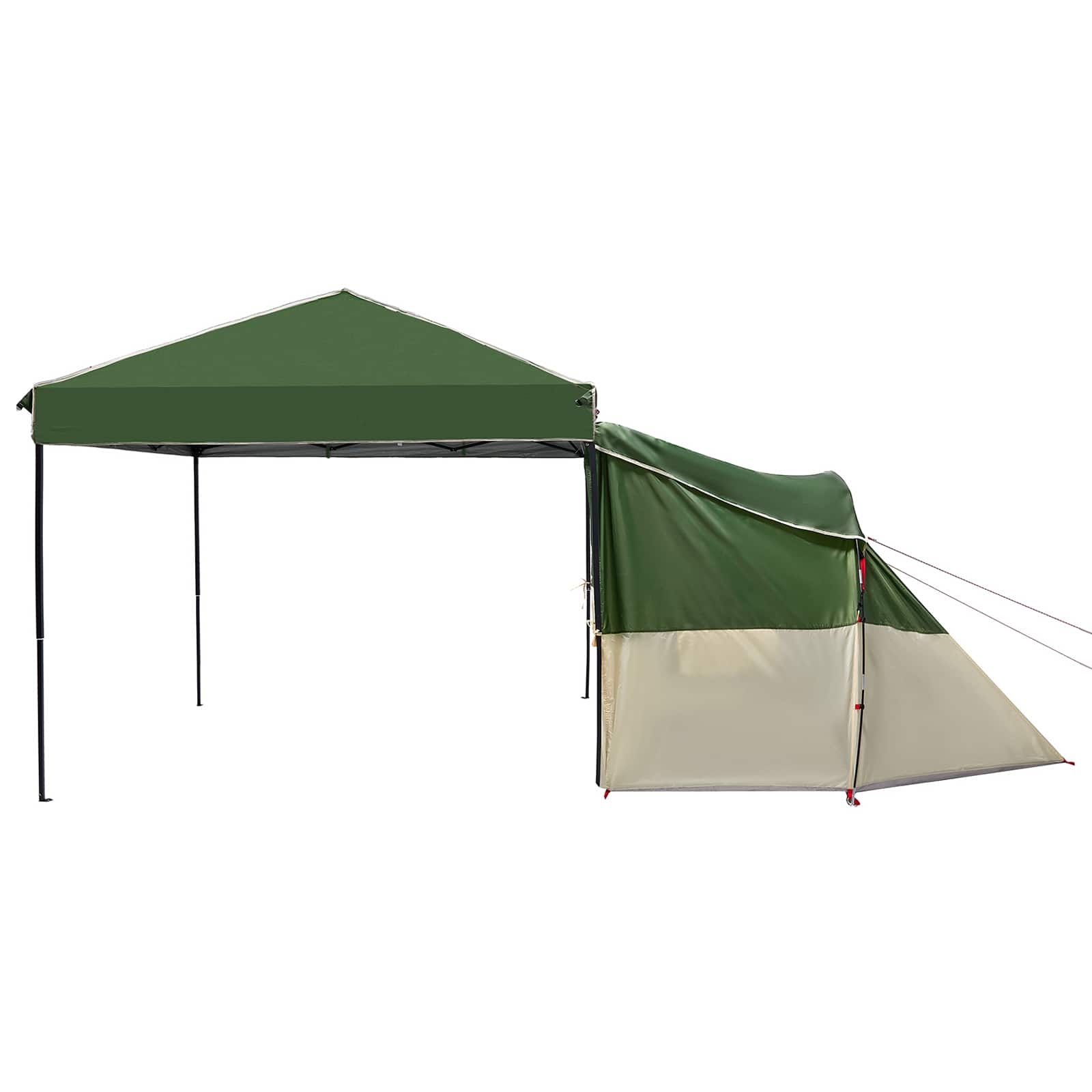 Camping-Zelt-Set mit Dach 2 pcs Blau Taffeta und Stoff