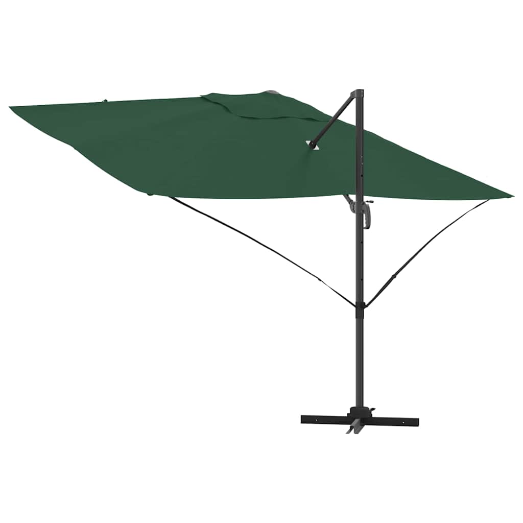 Sonnenschirm Sand 351 x 250 x 260 cm Polyester und Aluminium