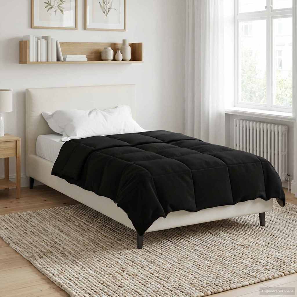 Ganzjahresbettdecke Anthrazit 135 x 200 cm Mikrofaser