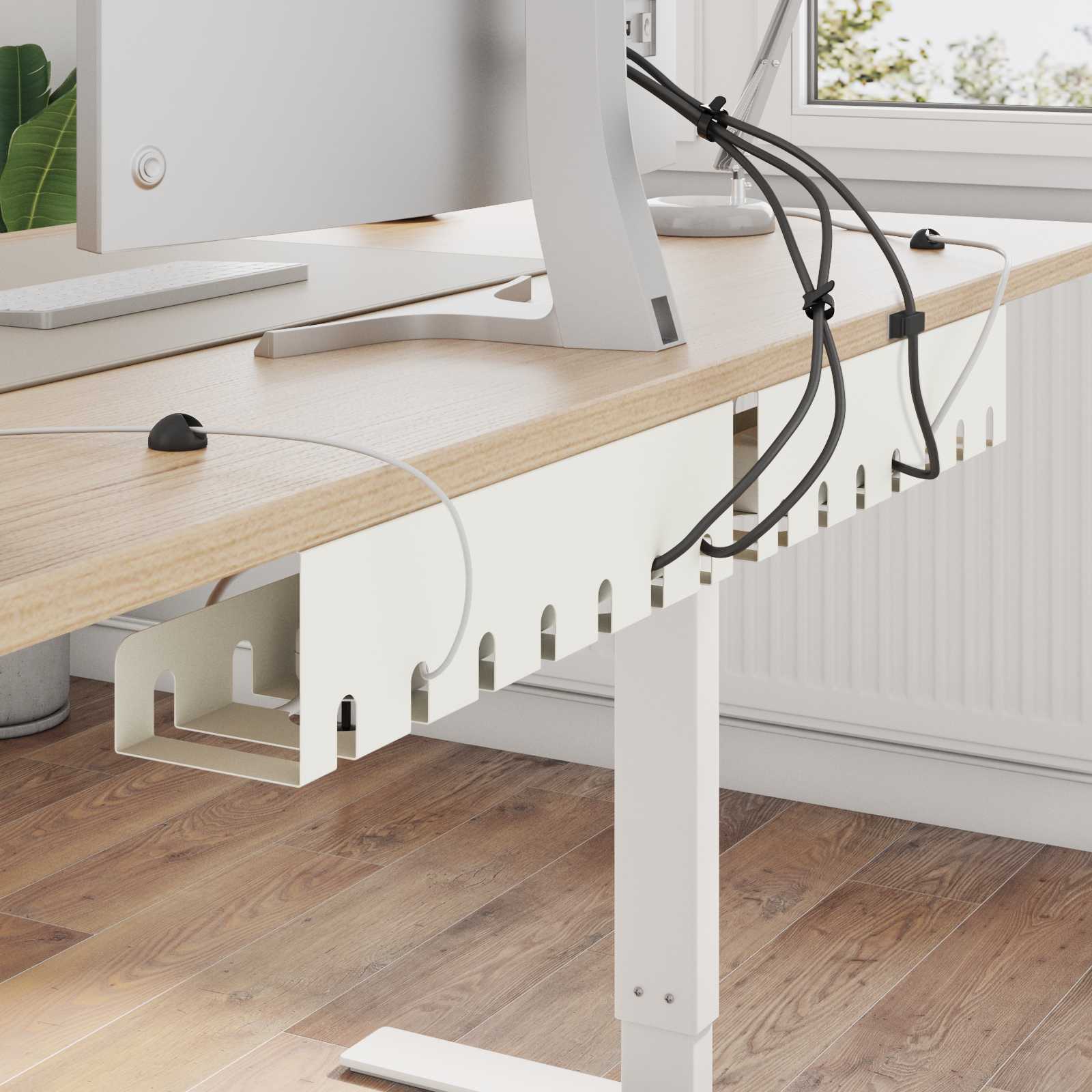Unter dem Schreibtisch Kabelmanagement Tray 2 Stk. Anthrazit