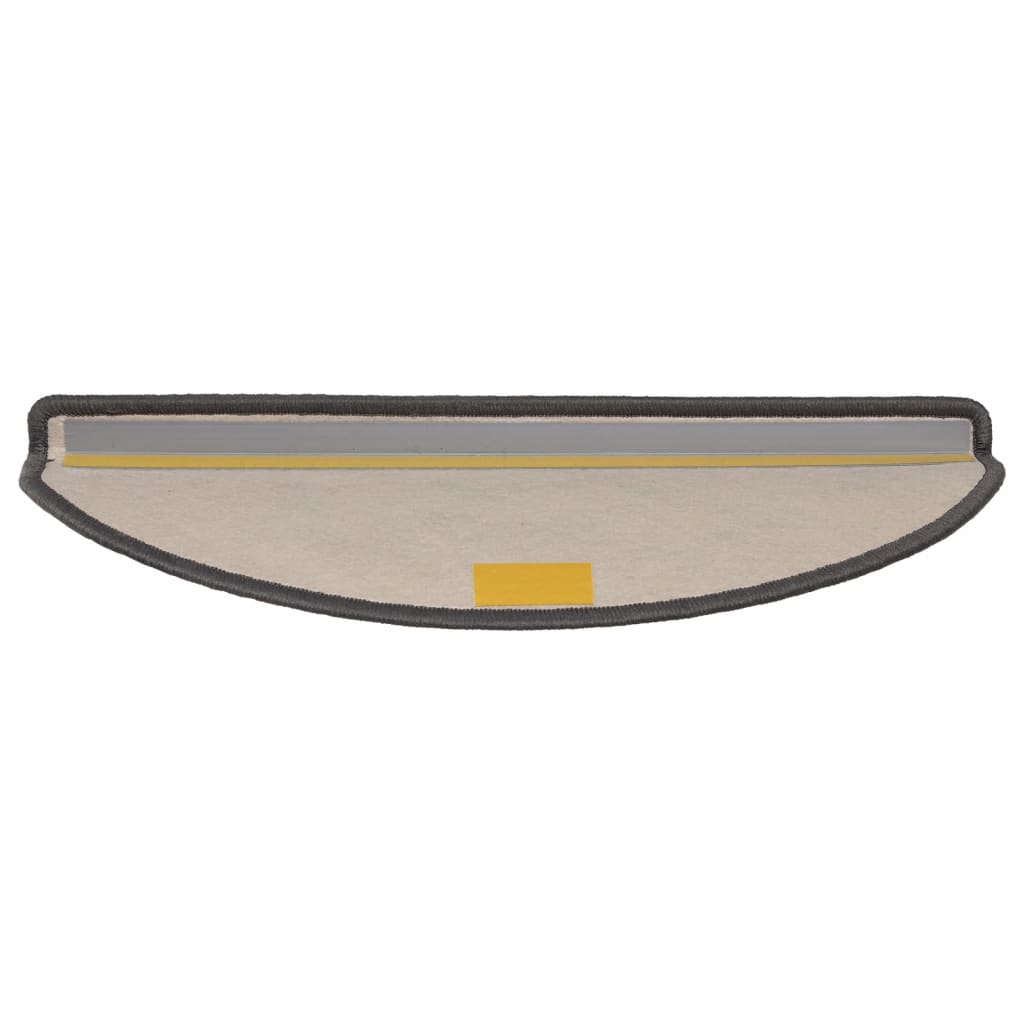 Stufenmatten 15 Stk. 56x17x3 cm Beige und Grau Halbrund