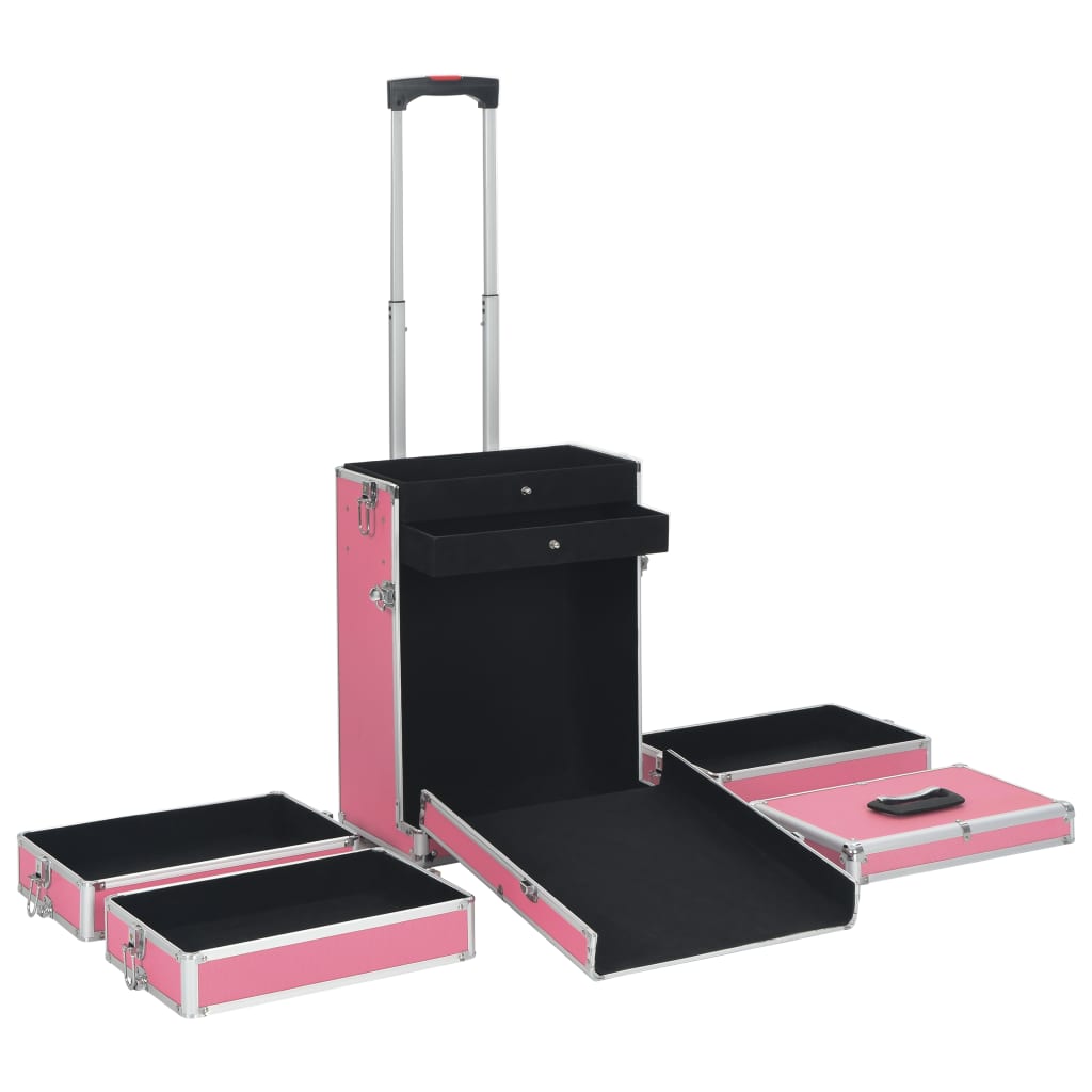 Kosmetikkoffer Aluminium Schwarz