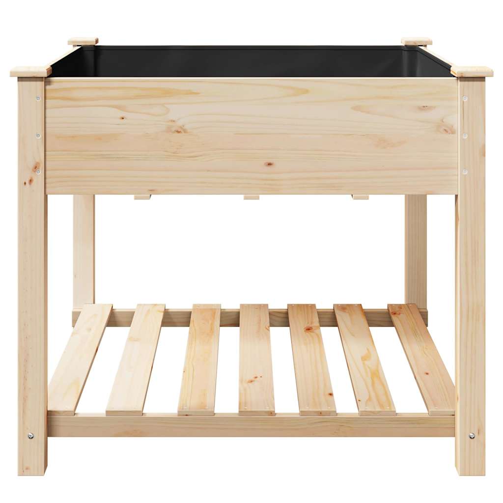 Garten-Pflanzgefäß mit Regal Beige 45 x 45 x 76,5 cm