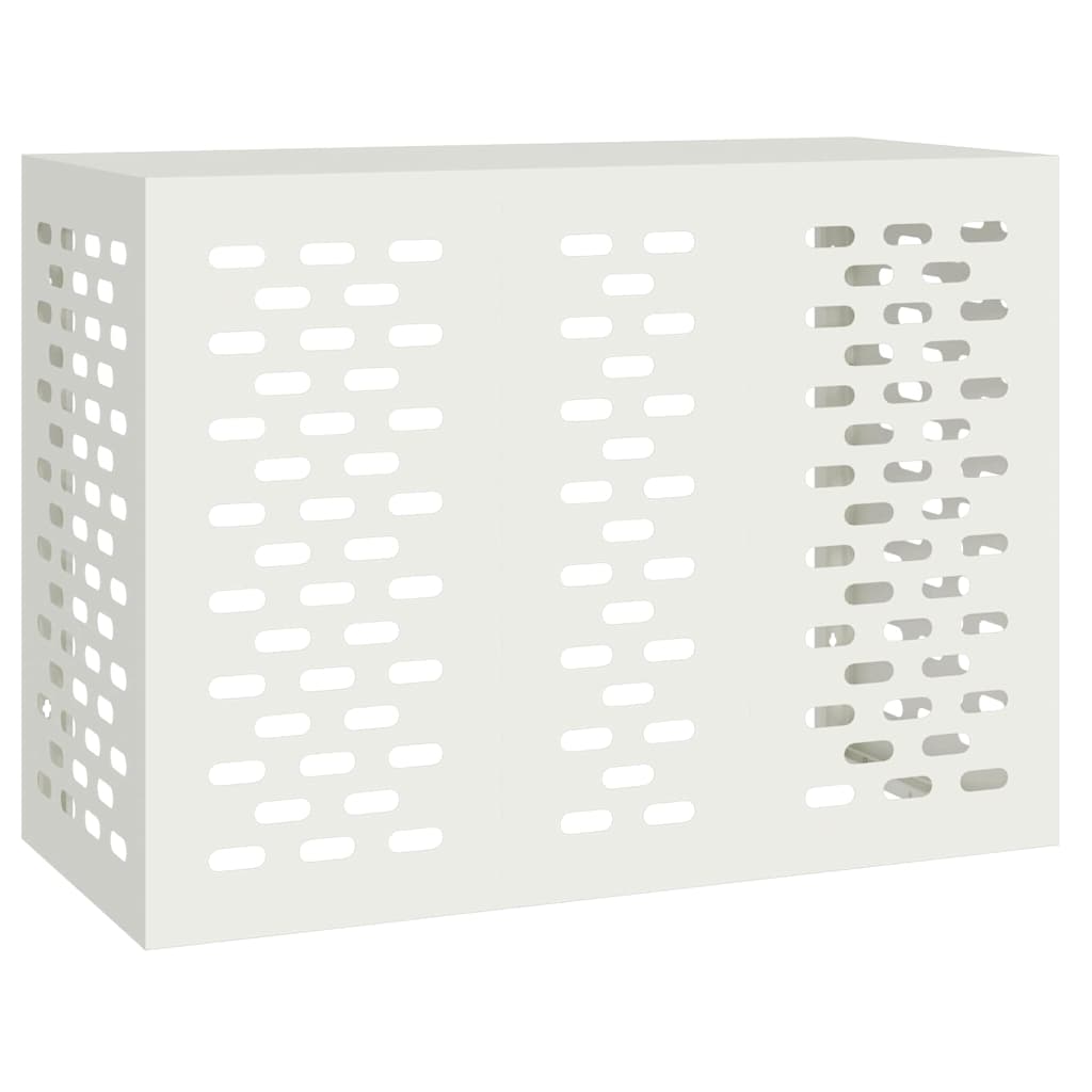 Klimaanlagenabdeckung Schwarz 90 x 40 x 60 cm Stahl