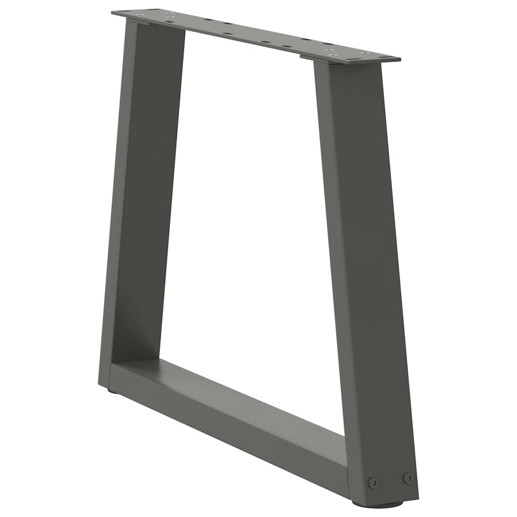 Couchtischbeine V-Form 2 Stück Schwarz 30x(30-31,3) cm Stahl