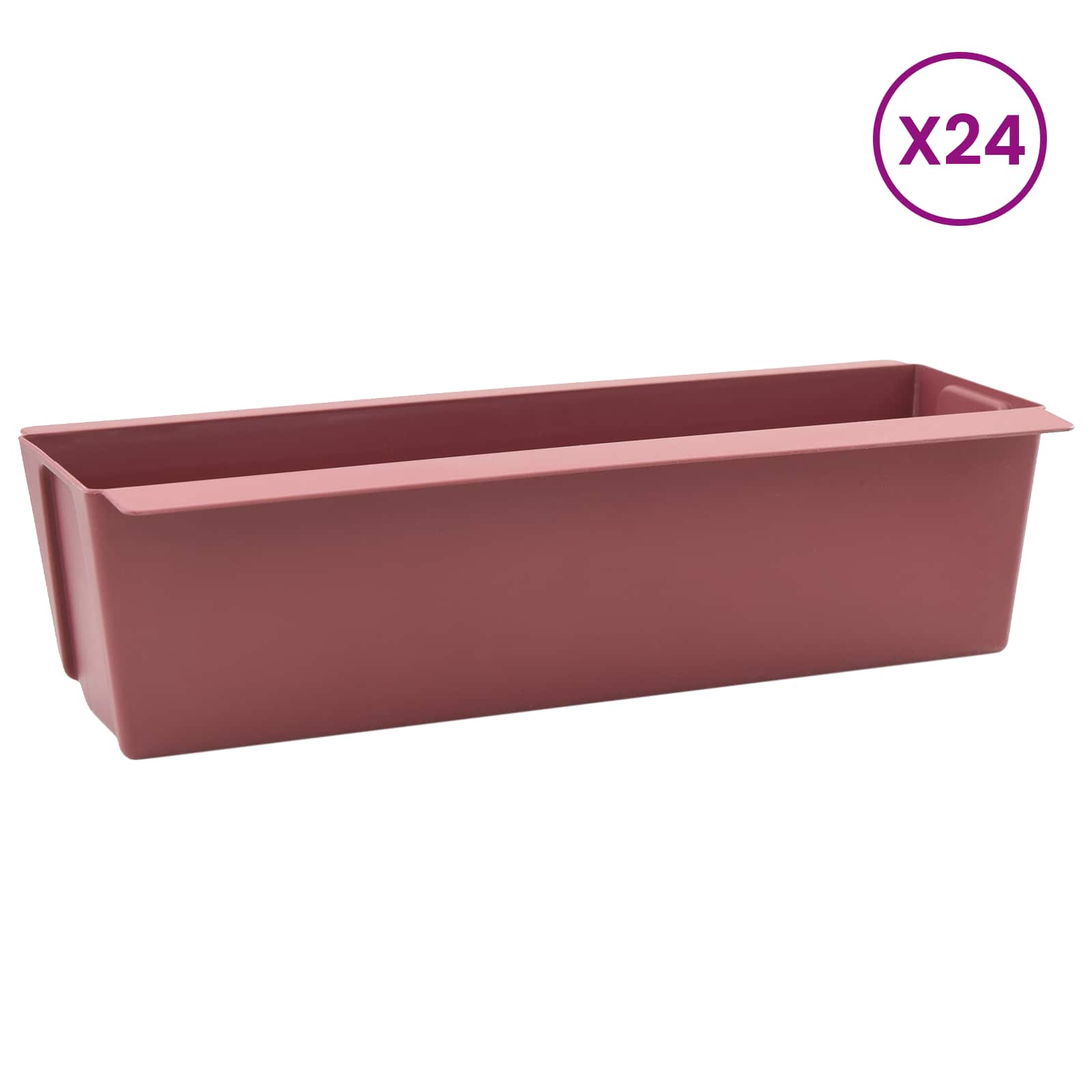 Pflanzkasten für Europaletten 12 Stk. Grau 36x13,5x9,5 cm PP