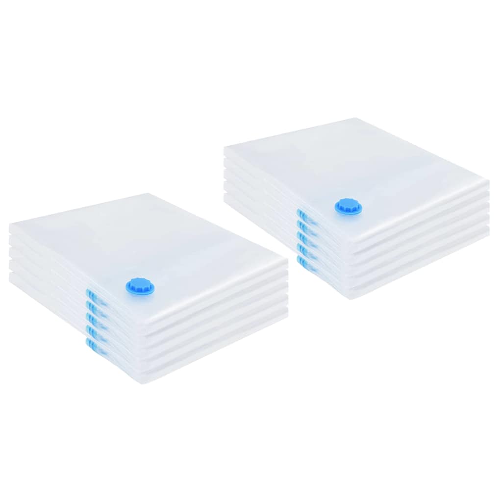 Aufbewahrungstaschen 5 pcs Transparent und Blau 70 x 50 cm
