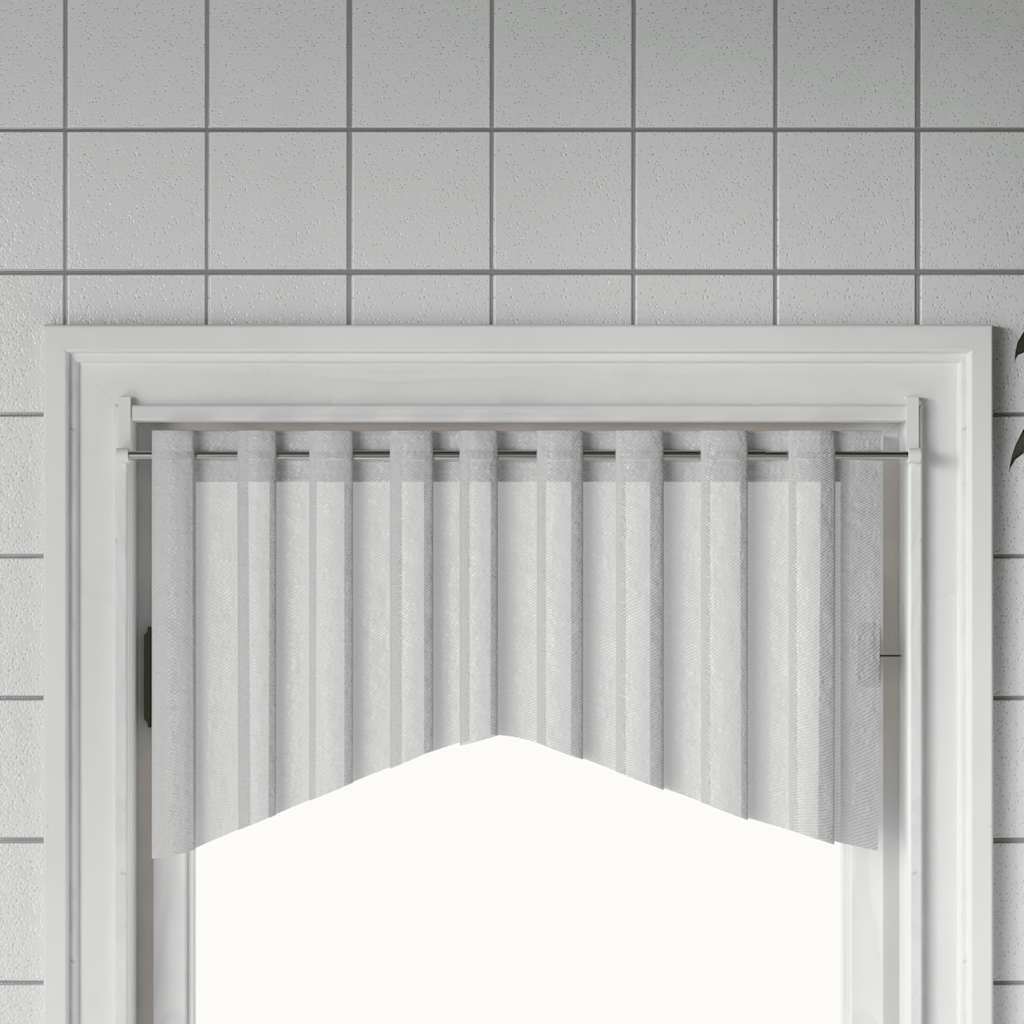 Gardinenstangen 2 Stk. Weiß und Silbern 40-60 cm Aluminium