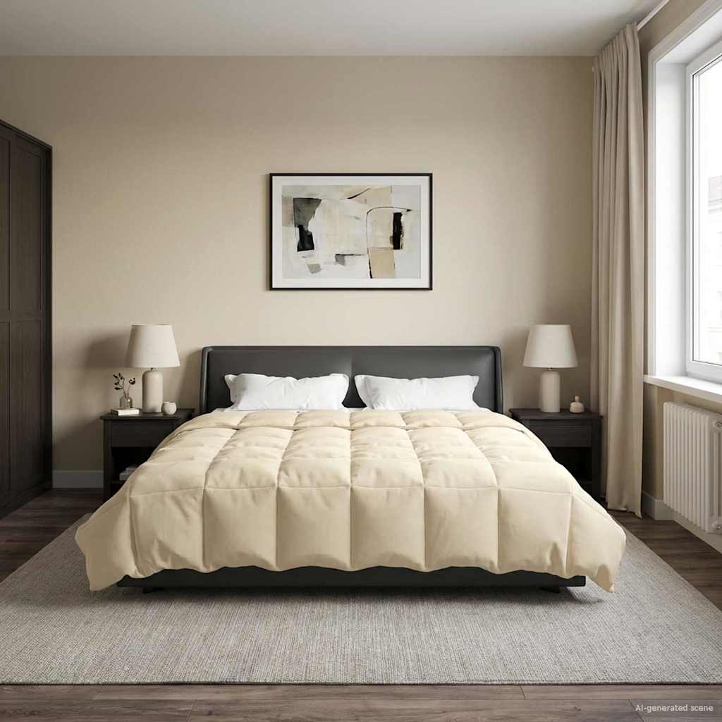 Sommerdecke Gesteppt Anthrazit 135 x 200 cm Mikrofaser