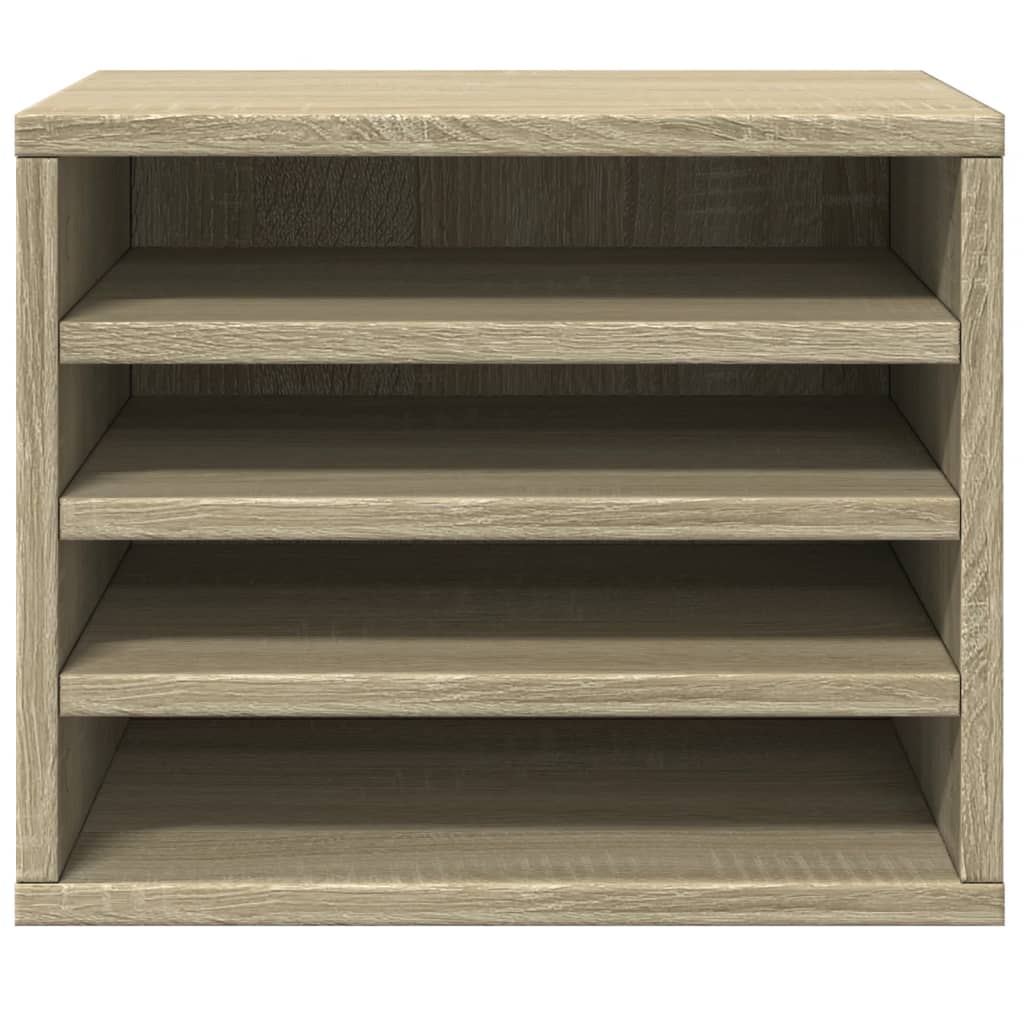 Schreibtisch-Organizer Weiß 36x26x29,5 cm Holzwerkstoff