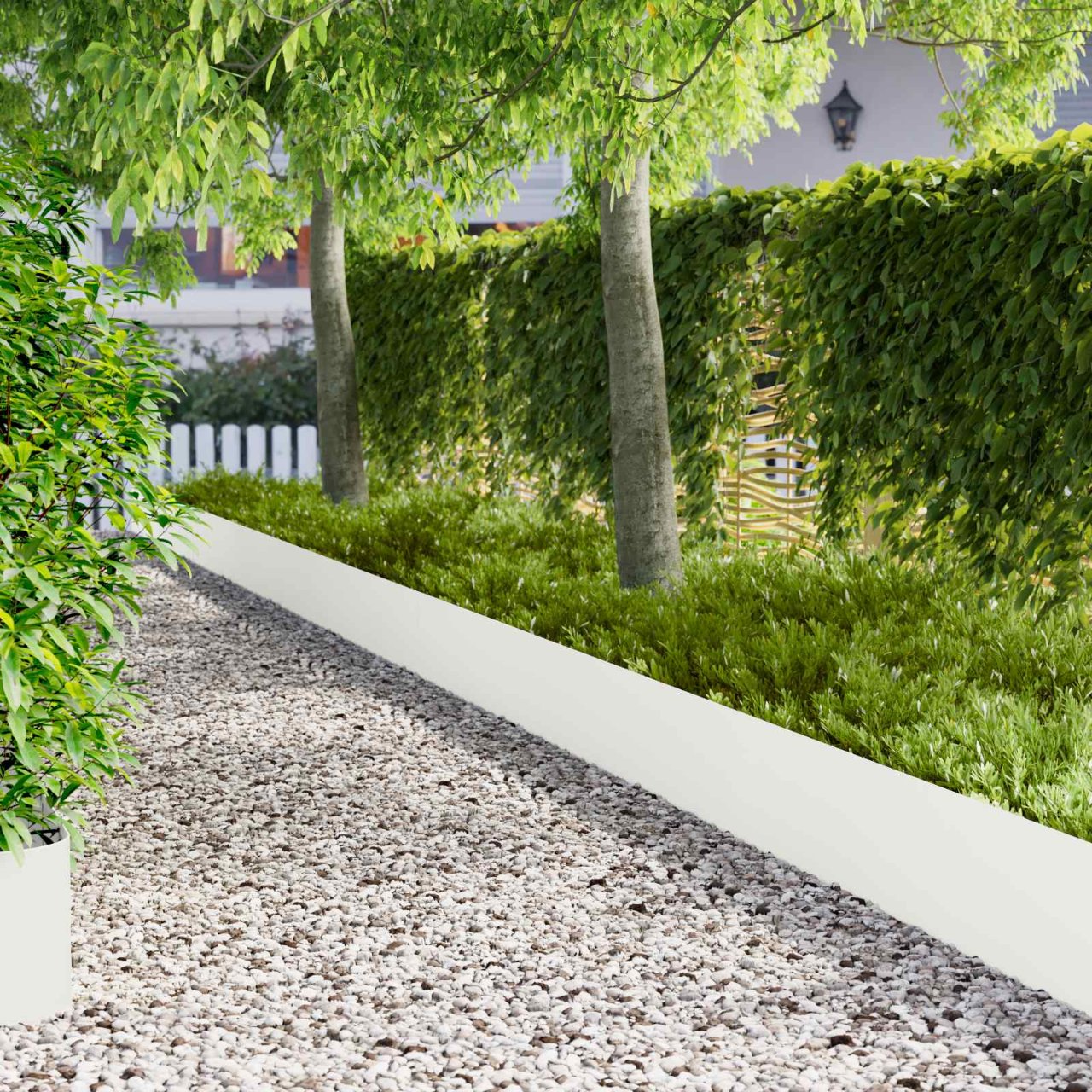 Raseneinfassung 10 pcs 100 x 12 cm Stahl Anthrazit