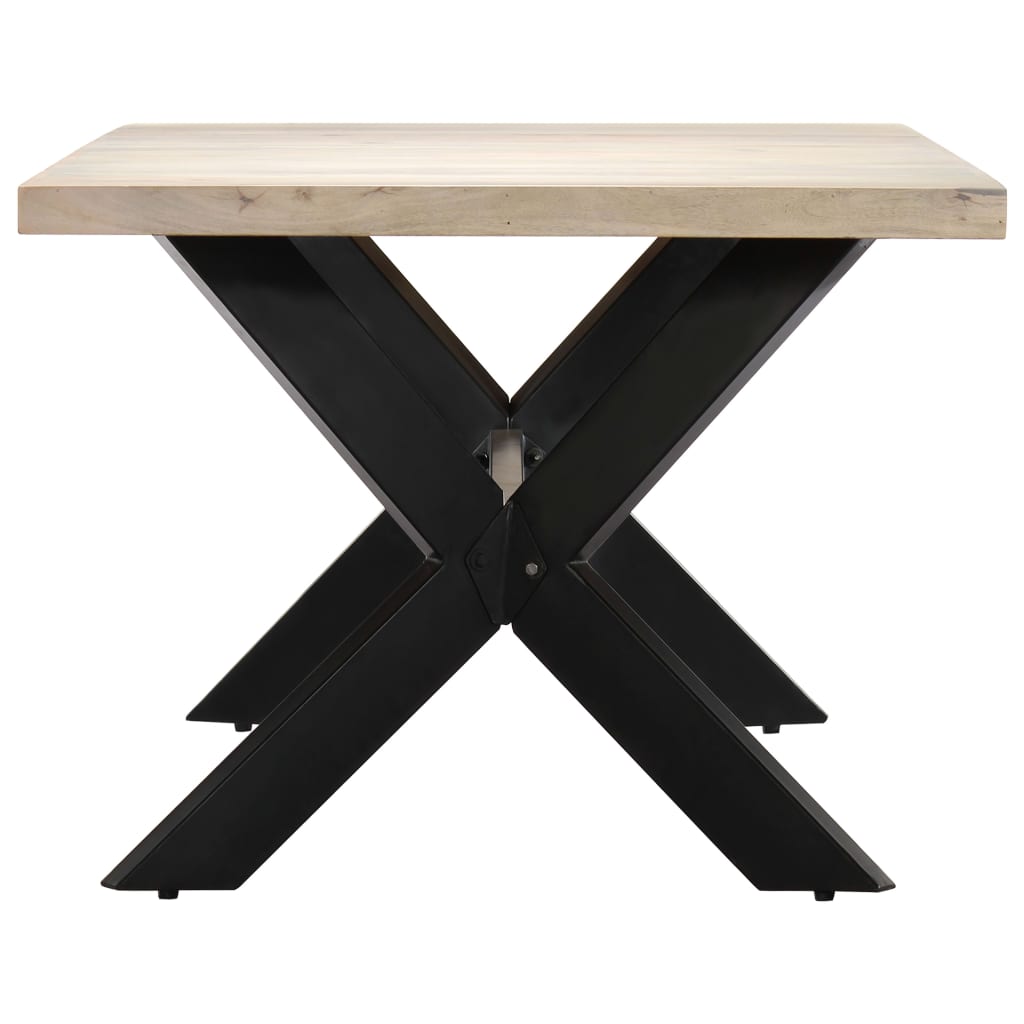 Esstisch Massivholz Mango und Stahlgestell 180 cm