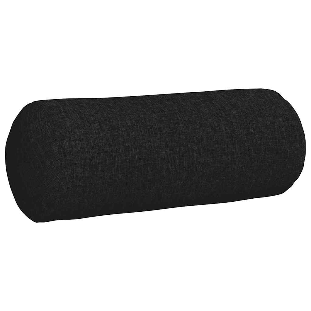 Bolsterkissen 2 Stück Hellgrau Ø 15 x 40 cm Stoff