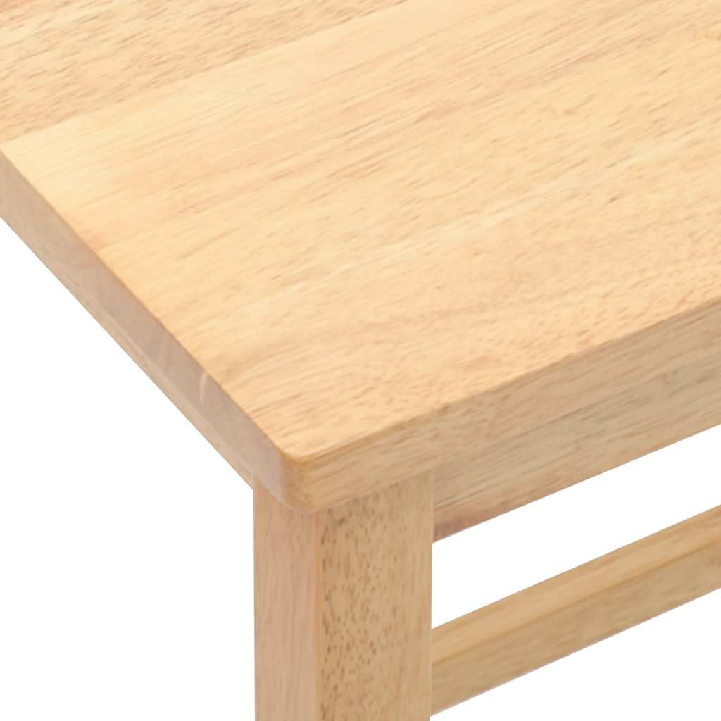 Barstühle mit Kissen 2 Stk. Braun Massivholz Gummibaum