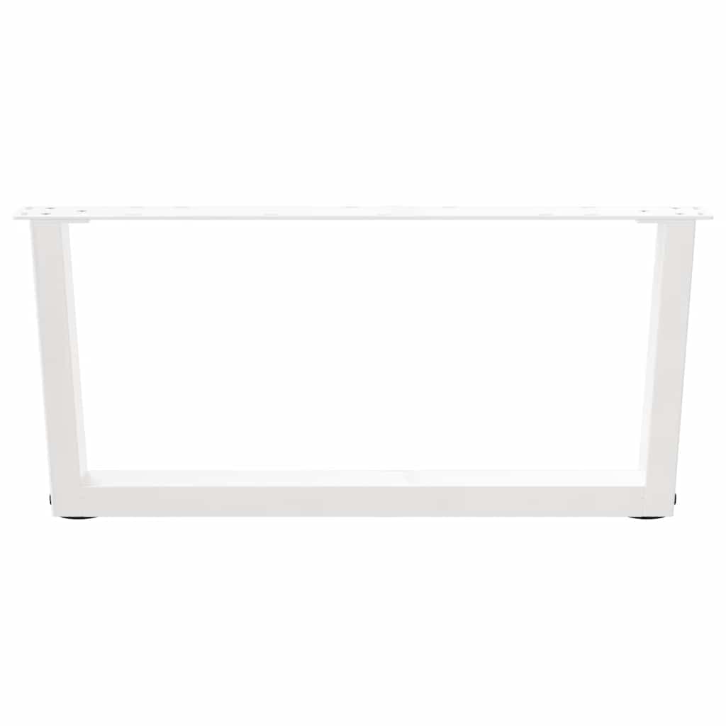 Couchtischbeine V-Form 2 Stück Schwarz 30x(30-31,3) cm Stahl
