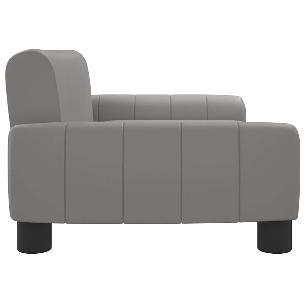 Kindersofa Schwarz 70x45x30 cm Kunstleder