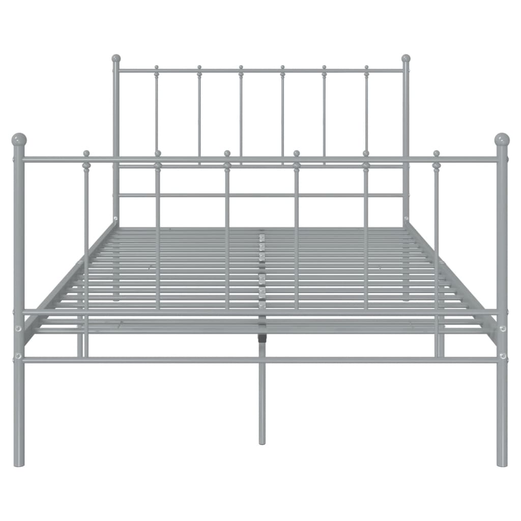 Bett Schwarz Metall 120x200 cm