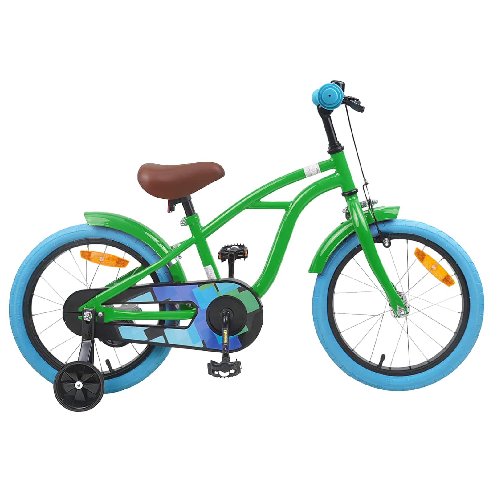 Kinderfahrrad 16 Zoll für 4-6 Jahre alt Schwarz