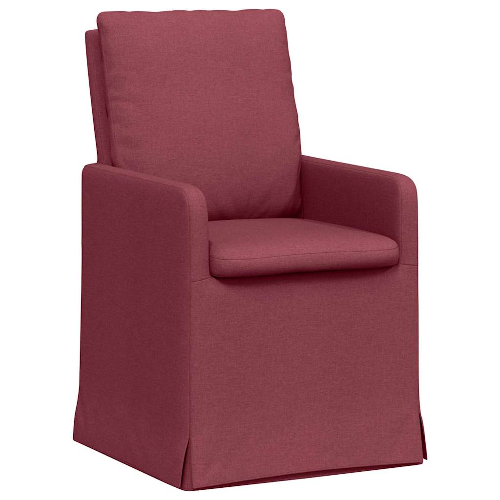 Esszimmerstühle 2 pcs Hellgrau 57 x 67 x 98 cm Stoff