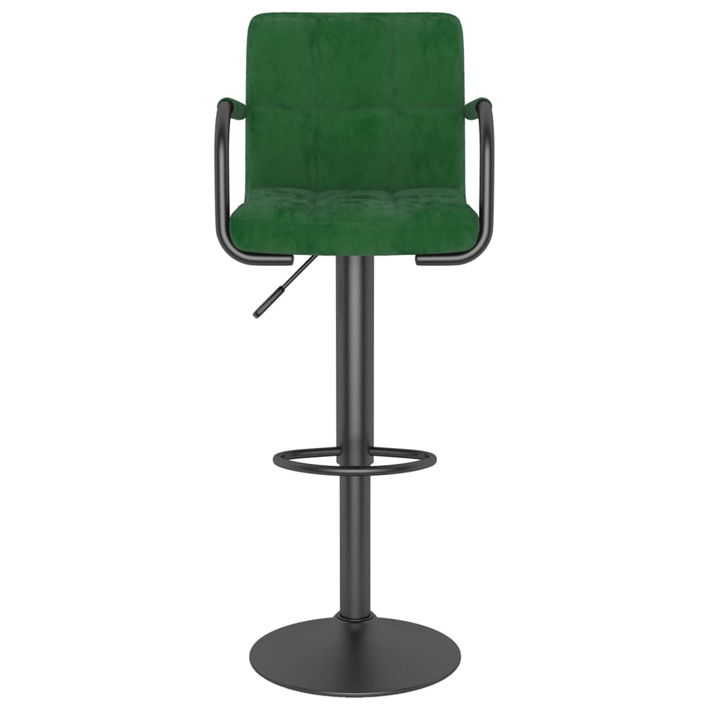 Barhocker 2 Stk. Blau Samt
