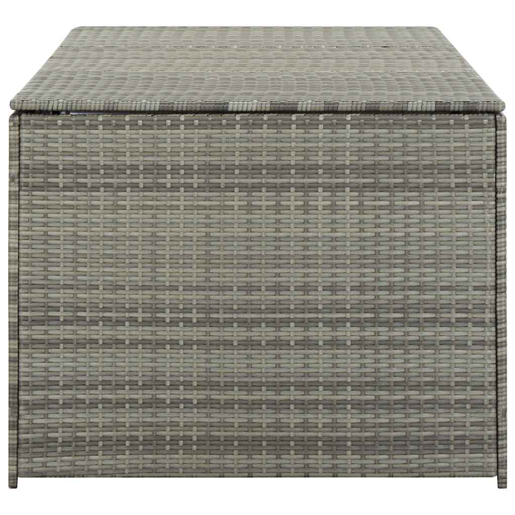 Gartentruhe Schwarz 283L Poly Rattan